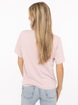 Zwillingsherz T-Shirt " Herz" Rosa mit gesticktem Herz | Rundhals