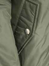 Zwillingsherz Bomberjacke "Wild at Heart" Olive - Statement-Jacke mit Leo-Print