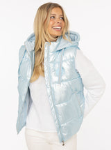 Zwillingsherz - Steppweste kurz in Hellblau - Leicht & Warm