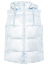 Zwillingsherz - Steppweste kurz in Hellblau - Leicht & Warm