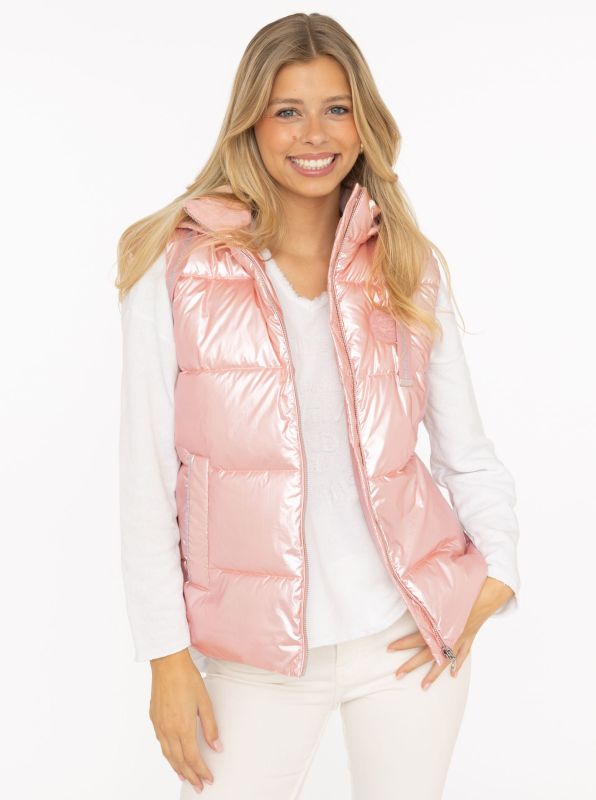 Zwillingsherz - Steppweste kurz in Rosa - Leicht & Warm