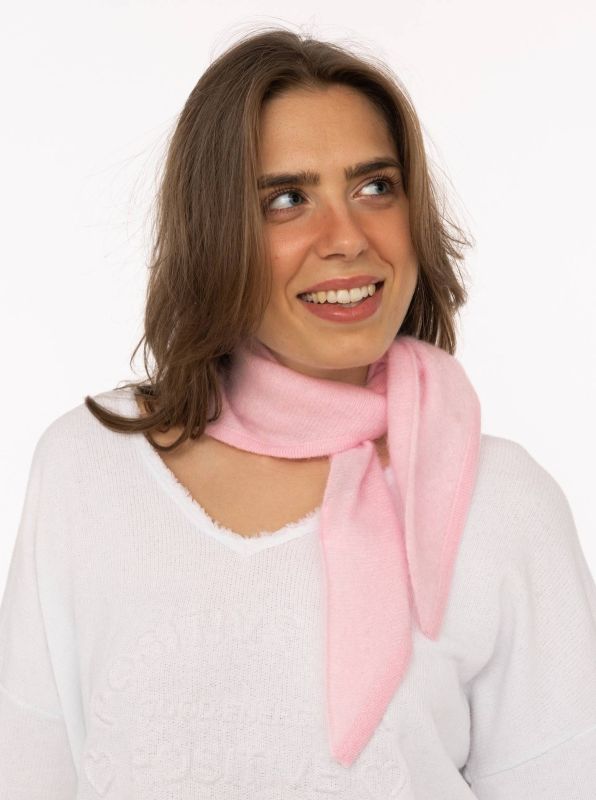 Zwillingsherz Halstuch aus 100% gebürstetem Kaschmir Rosa