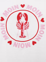 Zwillingsherz T-Shirt Moin Love Weiß Baumwolle Elastan