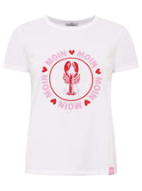 Zwillingsherz T-Shirt Moin Love Weiß Baumwolle Elastan