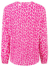 Zwillingsherz Bluse Classic Leo Pink Viskose Animalprint