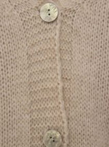 Zwillingsherz Cardigan "Happy Vibes" Beige