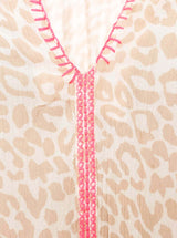 Zwillingsherz Bluse Wilder Leo - Beige