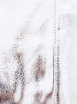 Zwillingsherz Metallic Shopper Riemen Silber