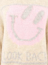 Zwillingsherz Pullover Wollmix Look Back Beige