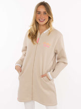 Zwillingsherz Bombermantel "Cocktail Lover" - Beige