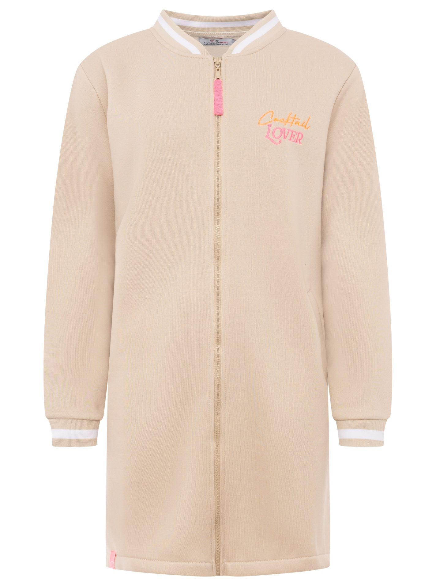 Zwillingsherz Bombermantel "Cocktail Lover" - Beige