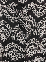 Zwillingsherz Shorts mit Lochstickerei Baumwolle Schwarz