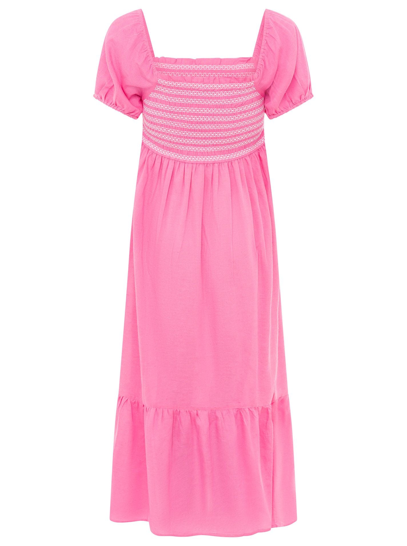Zwillingsherz Kleid Leinenmix  Romantic Pink