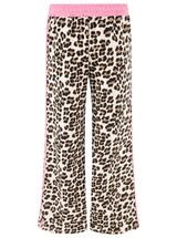 Zwillingsherz Lounge Hose Leo mit Kontrastbund Rosa