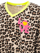 Zwillingsherz Sweat Pullover Neon Leo Neon Gelb