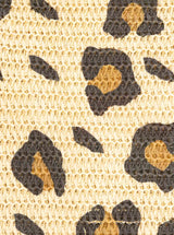Zwillingsherz Strohtasche Leo Beige Animalprint