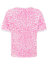 Zwillingsherz sehr leichtes Sweatshirt 1/2 Arm Leo Pink