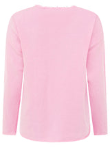 Zwillingsherz Sweatshirt "Wild" Baumwollmix Rosa Orange