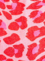 Zwillingsherz Beanie aus 100% Kaschmir "Leo Digital Print" Farbe Bubblegum"