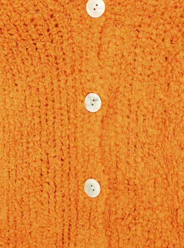 Zwillingsherz - Kuschel-Cardigan  - Orange