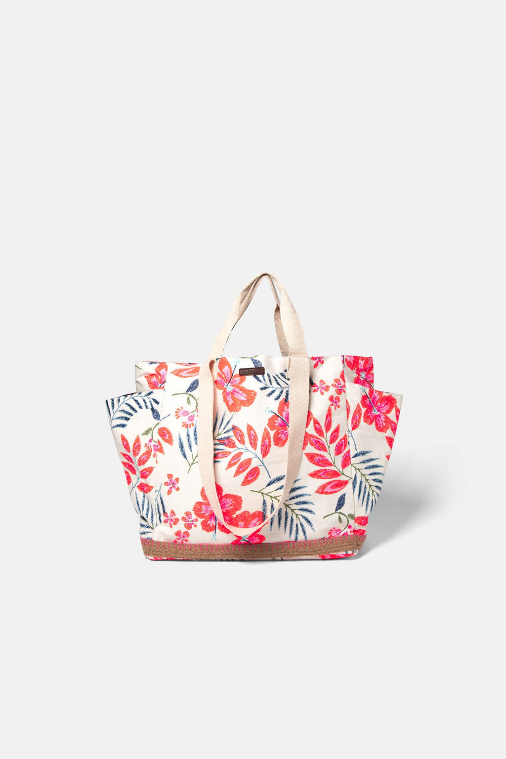 Lanidor Shopper "Tropical Vibes" - Strandtasche mit floraler Leichtigkeit