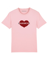 Un Rêve Français L’Amoureuse Bio-Baumwoll-T-Shirt Rosa