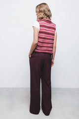 Lanidor - Weit geschnittene Hose in Bordeaux