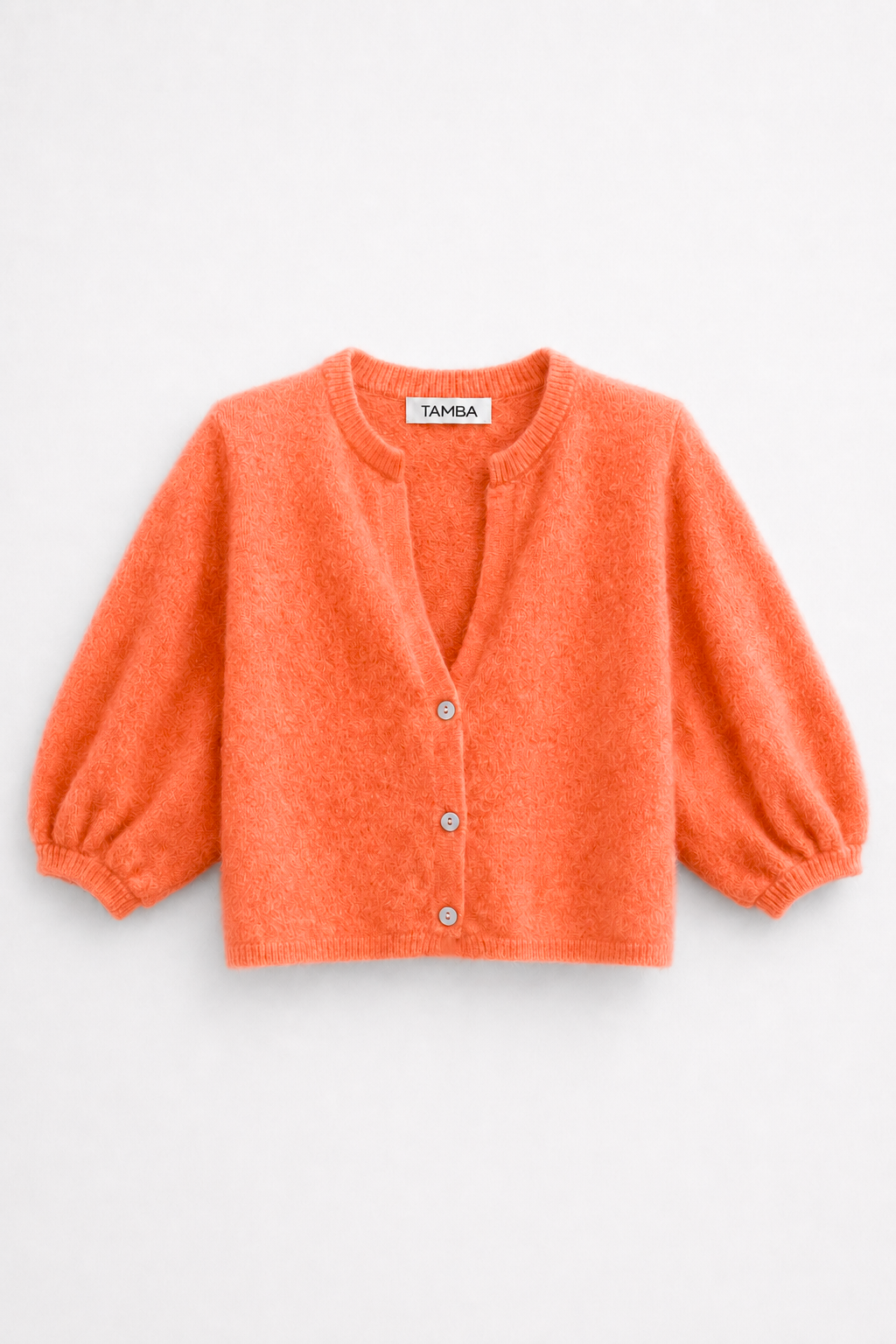 Angora Strickcardigan mit V-Ausschnitt: Anthrazit / Einheitsgröße