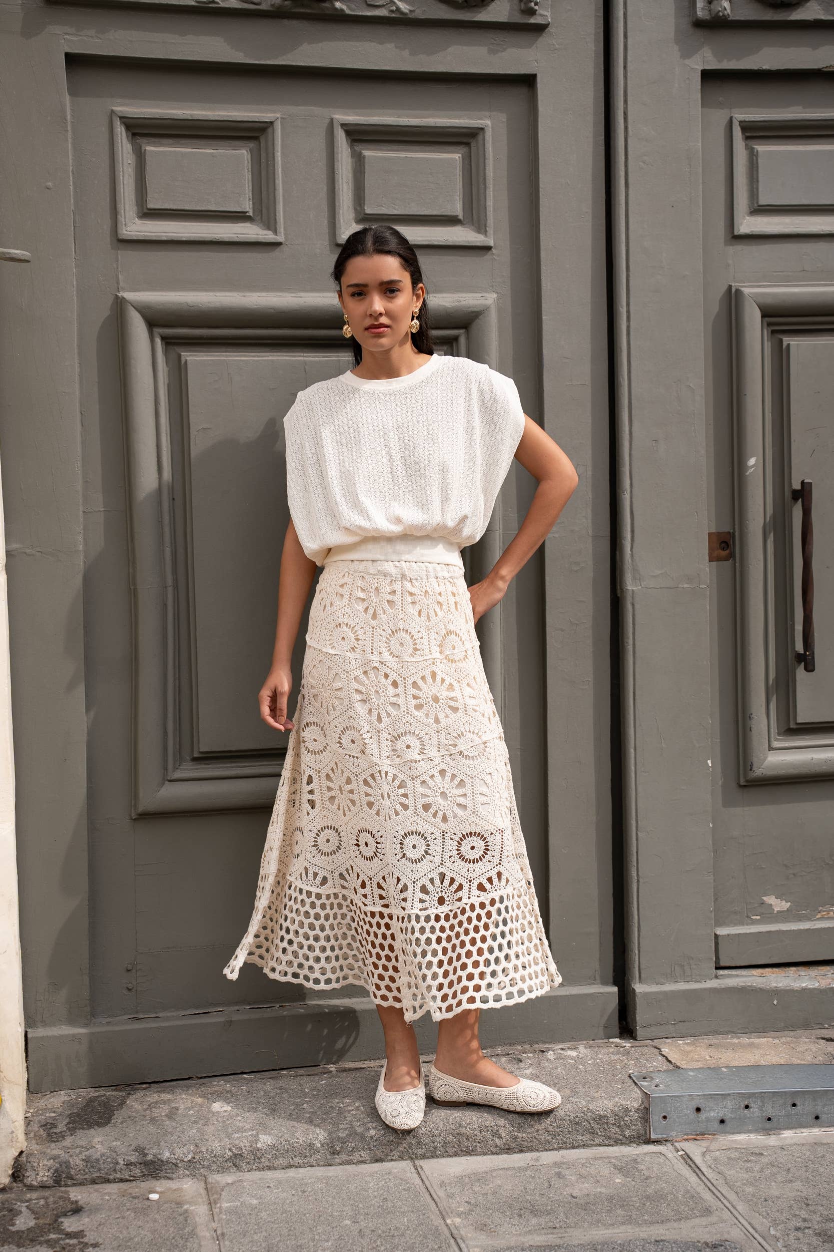 Choklate Paris Häkelrock Mathilda Bohostyle Ecru