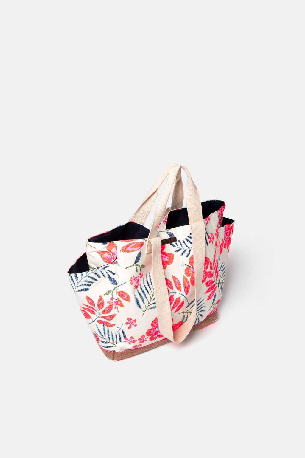 Lanidor Shopper "Tropical Vibes" - Strandtasche mit floraler Leichtigkeit