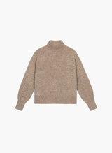 An'ge Paris Pullover Lipy in Taupe – Weicher Rollkragenpullover