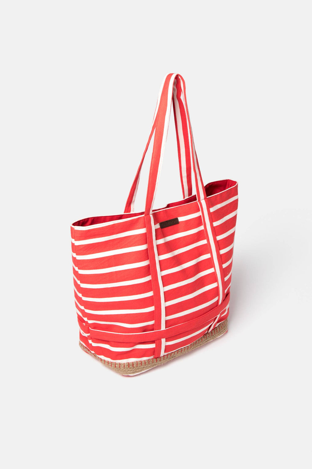 Lanidor Shopper/Strandtasche " Marina" - Rot-Weiß gestreift
