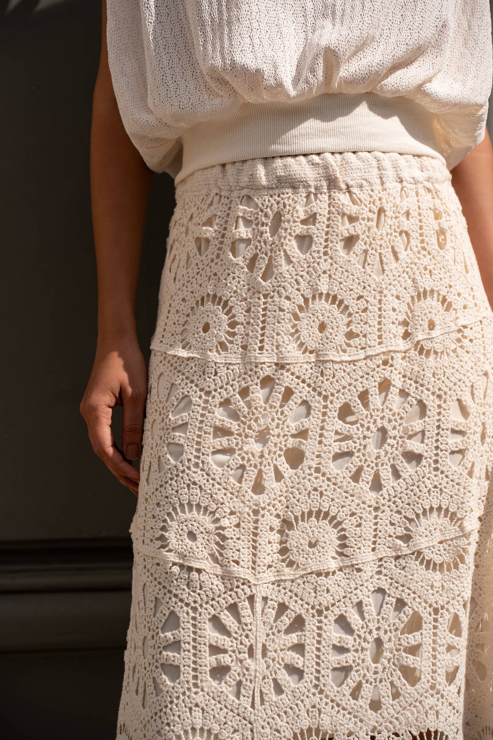 Choklate Paris Häkelrock Mathilda Bohostyle Ecru