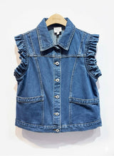 Ciminy Jeansweste Mira Jeans-Blau Baumwolle