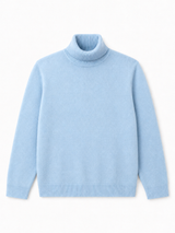 Klassischer Angora Feinstrick-Rollkragenpullover: Schokolade / 2 (38-44)