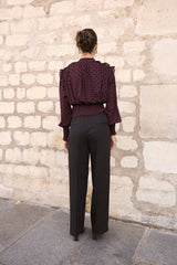 Choklate Paris Anzughose Gaspard in Schwarz mit geradem Bein