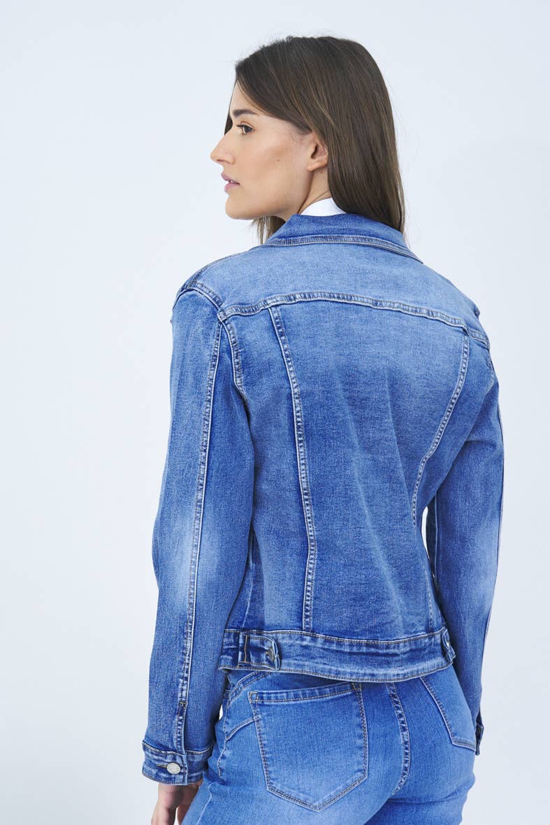 Ana & Lucy Jeansjacke "Erica" Normale Passform Hellblau