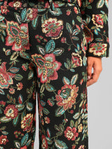 An'ge Paris Hose PALINO Schwarz Jacquard Flare