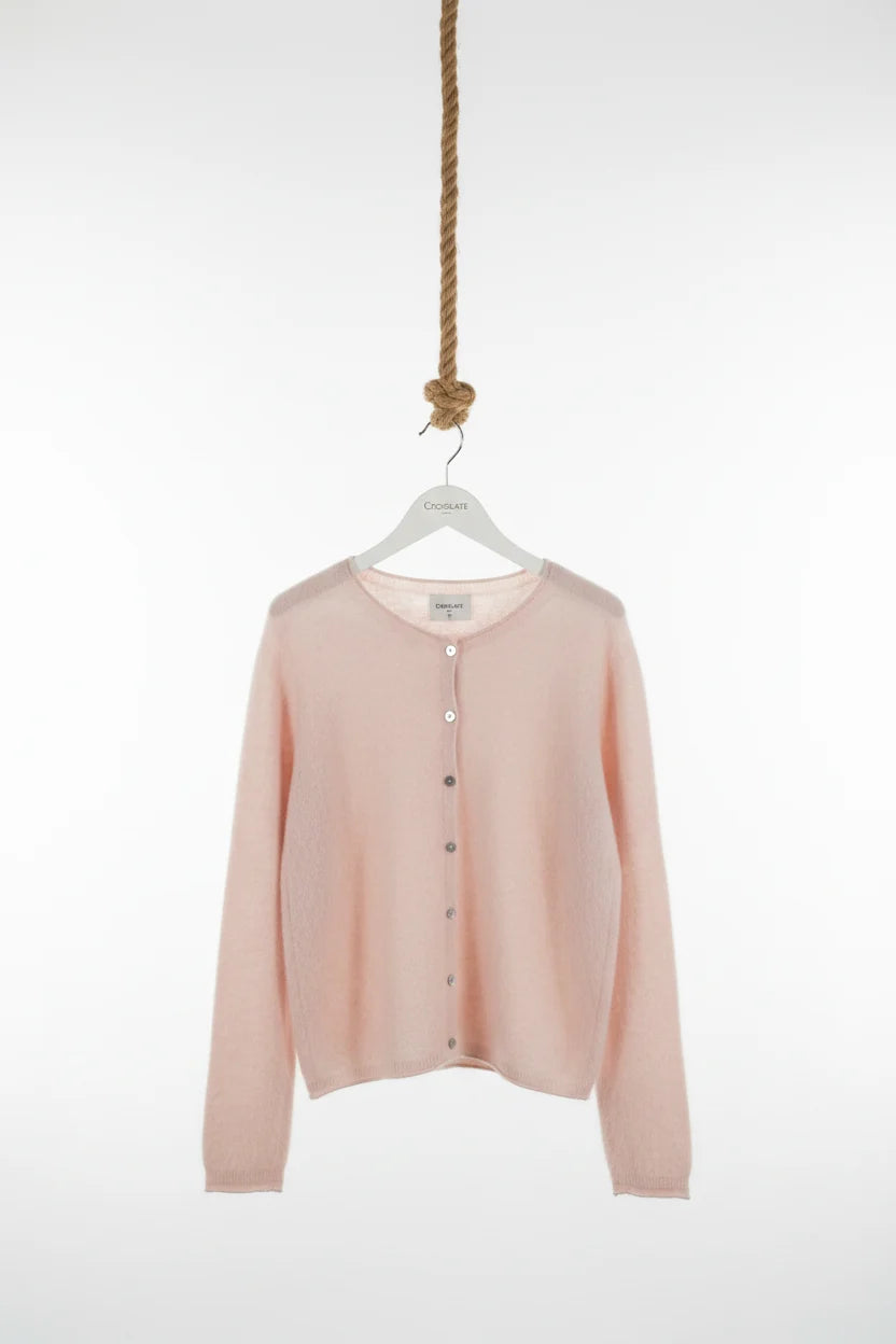 Choklate Paris Fluffy-Cardigan Wolle-Kaschmir Blush