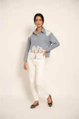 Choklate Paris Baumwollbluse - Cool Editorial Style