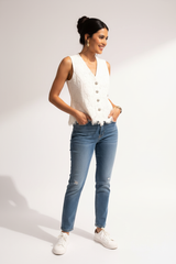 Choklate Paris Élodie Spitzen-Top mit natürlichem Fall