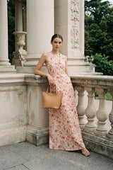 Choklate Paris Maxikleid Rouge aus Baumwolle | Florales Sommerkleid im French Style
