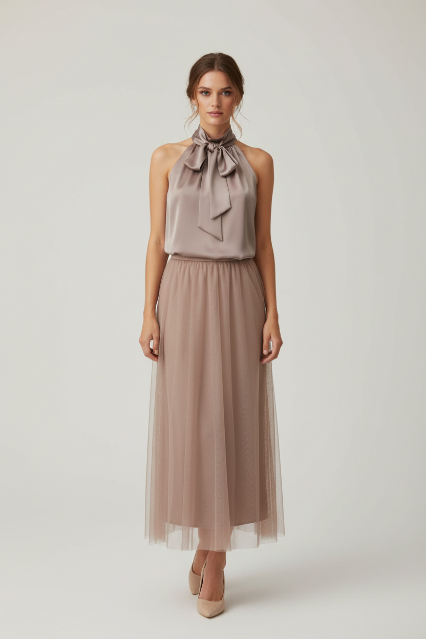 Choklate Paris Outfit - Elisabeth-Bluse mit Tüllrock Ambre