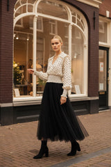 Choklate Paris Tüllrock Amber Slim Fit Schwarz
