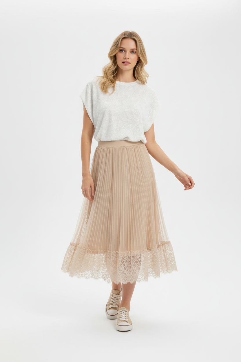 Choklate Paris Tüllrock mit weißem Top - Front korrigiert