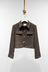 Choklate Paris Tweedjacke Choco-Braun