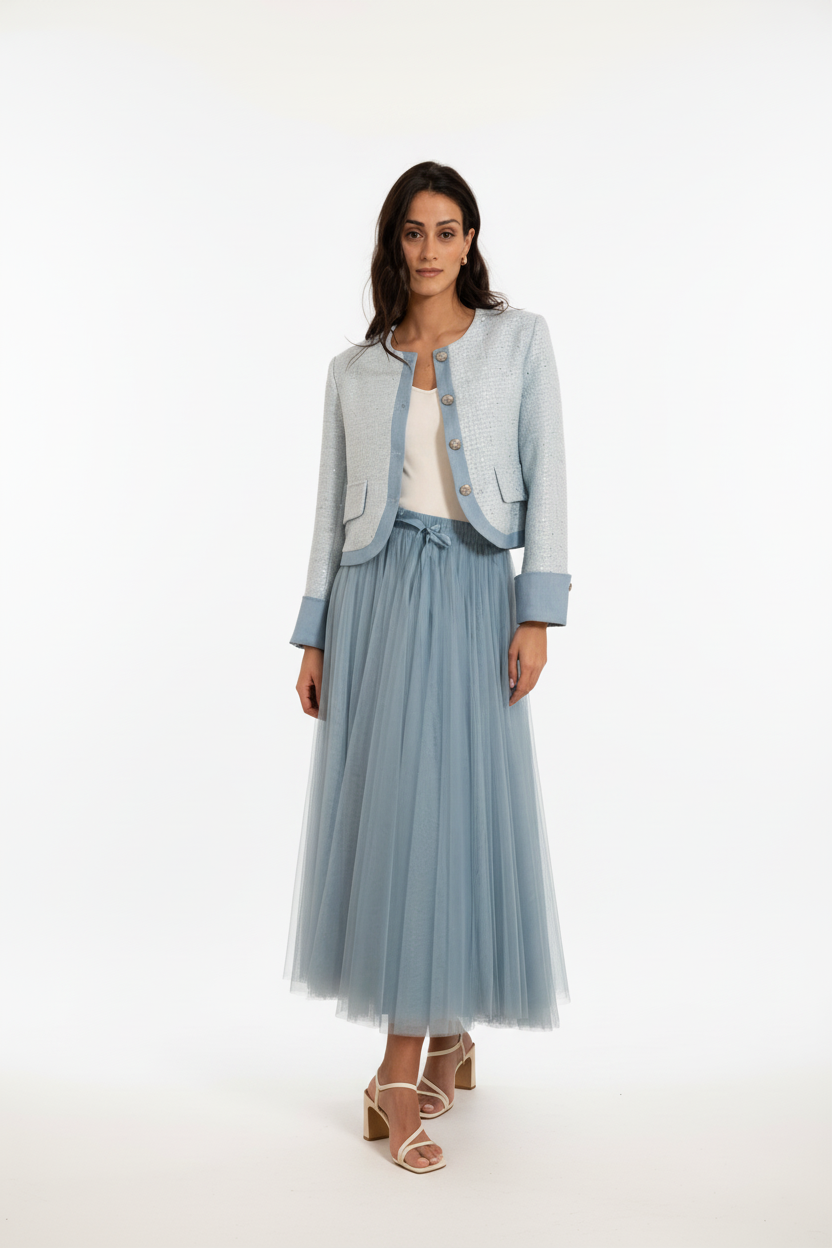 Choklate Paris Tweedjacke - Einheitlicher weißer Hintergrund