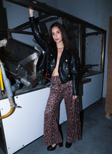 AN´GE Paris - Hose "Perleo" - Leoardenprint