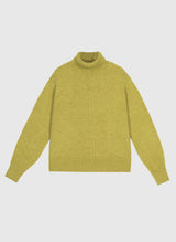 AN´GE Paris - Rollkragenpullover in Absinth-Gelb