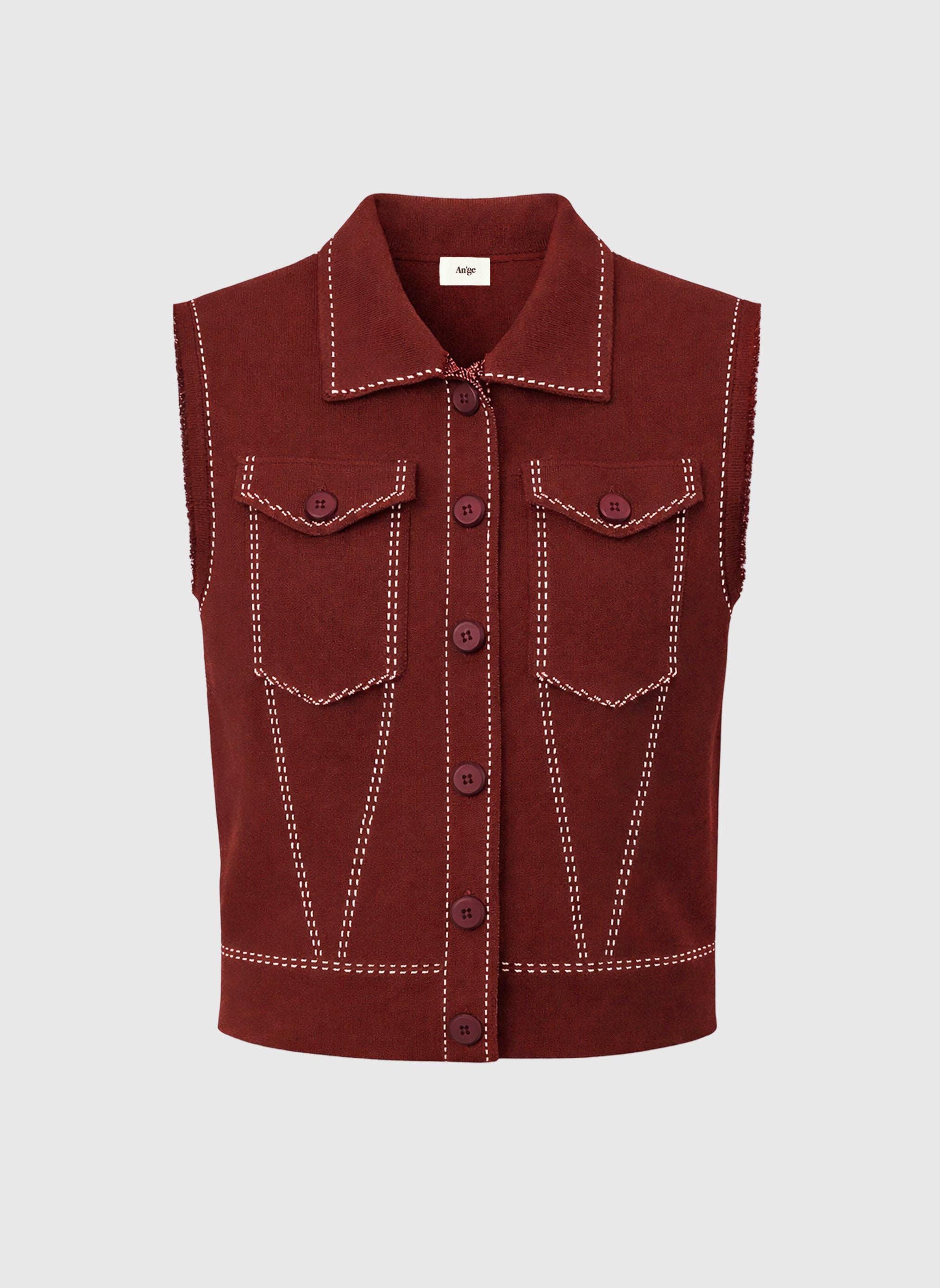 Weste LEWOODY bordeaux: XS/S